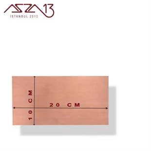 0,8 mm Bakır Levha (100mm x 200mm)