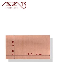 1,0 mm Bakır Levha (100mm x 200mm)