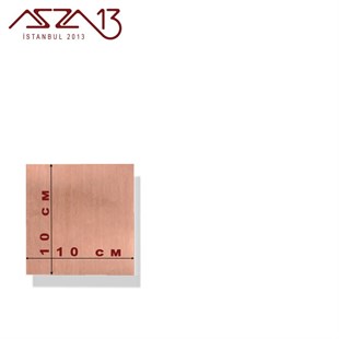 1,0 mm Bakır Levha (100 mm x 100 mm)