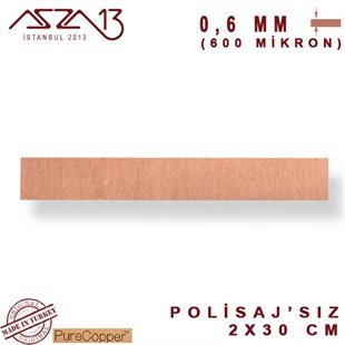 0,6 mm Bakır Şerit (20mm x 300mm)