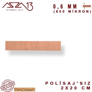 0,6 mm Bakır Şerit (20mm x 200mm)