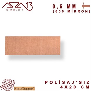 0,6 mm Bakır Şerit (40mm x 200mm)