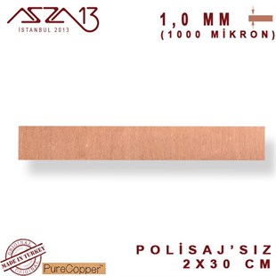 1,0 mm Bakır Şerit (20mm x 300mm)