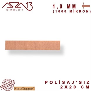 1,0 mm Bakır Şerit (20mm x 200mm)