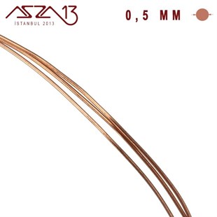 0.5 mm (500 Mikron) Bakır Tel / Paket İçeriği 10 m