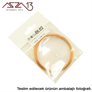0.5 mm (500 Mikron) Bakır Tel / Paket İçeriği 5 m
