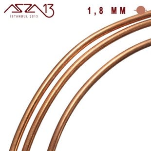 1.8 mm (1800 Mikron) Bakır Tel / Paket İçeriği 1 m