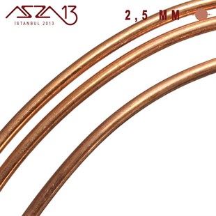 2.5 mm (2500 Mikron) Bakır Tel / Paket İçeriği 1 m
