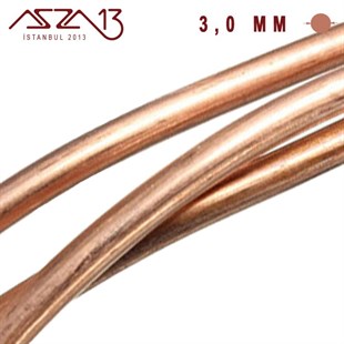 3.0 mm (3000 Mikron) Bakır Tel / Paket İçeriği 80 cm