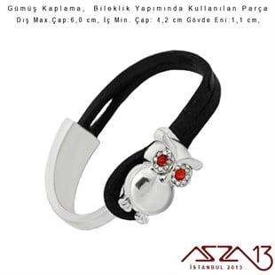 Gümüş Kaplama, Baykuş Motifli Bileklik Yapım Parçası