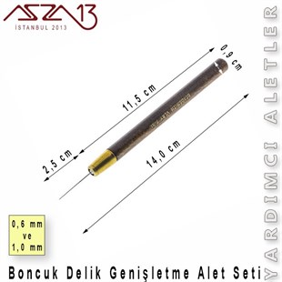 Boncuk Deliği Genişletme Alet Seti 0,6 ve 1,0 mm