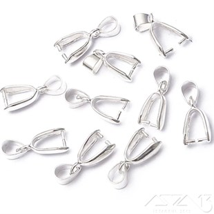 Boyunlu Kolye Klipsi / Gümüş Kaplama / 14 - 17 - 20 mm Se