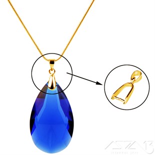 Boyunlu Kolye Klipsi / Altın Renk Kaplama / 14 - 17 - 20 mm Seçenekli / 1 Adet