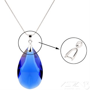 Boyunlu Kolye Klipsi / Gümüş Kaplama / 14 - 17 - 20 mm Se