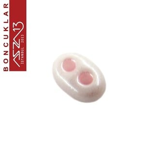 65 Adet 2,5x5 mm Metalik Şeker Pembe Renkli Twin Cam Boncuk (3,8 gr)
