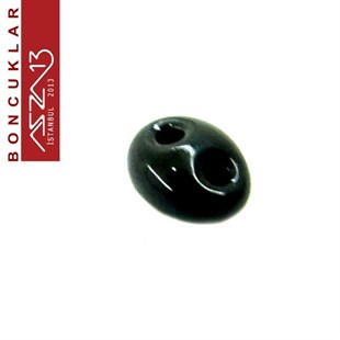 65 Adet 2,5x5 mm Metalik Siyah Renkli Twin Cam Boncuk (3,8 gr)