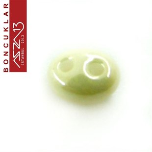 65 Adet 2,5x5 mm Metalik Krem Renkli Twin Cam Boncuk (3,8 gr)