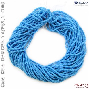 Mavi Cam Kum Boncuk 11/0 (2,1 mm) 40 gr
