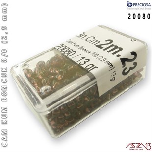 20080 Cam Kum Boncuk 8/0 (2,9 mm) 13 gr