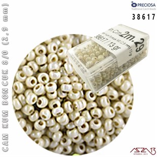 38617 Cam Kum Boncuk 8/0 (2,9 mm) 13 gr