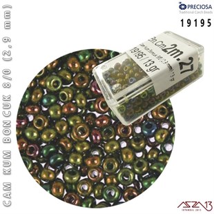 19195 Cam Kum Boncuk 8/0 (2,9 mm) 13 gr