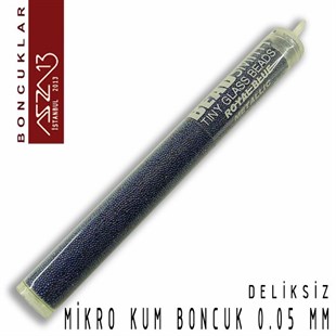 Metalik Göl Mavisi Mikro Kum Boncuk (27 gr)