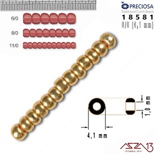 18581 Cam Kum Boncuk 6/0 (4.1 mm) 13 gr
