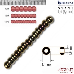 59115 Cam Kum Boncuk 6/0 (4.1 mm) 13 gr