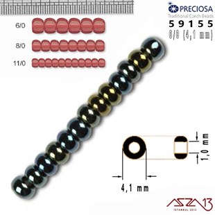 59155 Cam Kum Boncuk 6/0 (4.1 mm) 13 gr