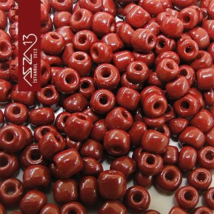 6/0 (4,1 mm) Açık Kahverengi Kum Cam Boncuk
