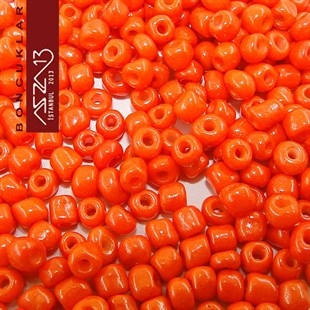 6/0 (4,1 mm) Koyu Turuncu Kum Cam Boncuk