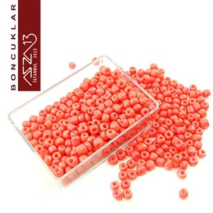 6/0 (4,1 mm) Koyu Somon Kum Cam Boncuk