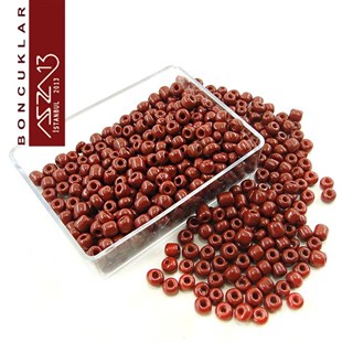 6/0 (4,1 mm) Açık Kahverengi Kum Cam Boncuk