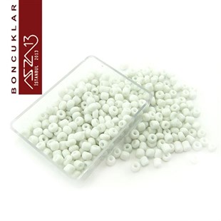6/0 (4,1 mm) Beyaz Kum Cam Boncuk