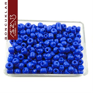6/0 (4,1 mm) Kobalt Mavi Kum Cam Boncuk