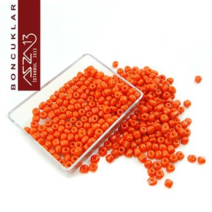 6/0 (4,1 mm) Koyu Turuncu Kum Cam Boncuk