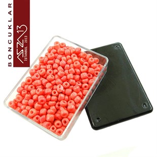 6/0 (4,1 mm) Koyu Somon Kum Cam Boncuk