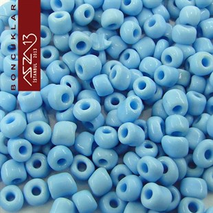 6/0 (4,1 mm) Mavi Kum Cam Boncuk