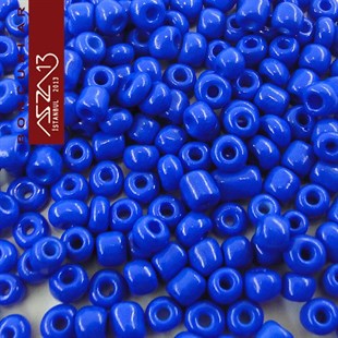 6/0 (4,1 mm) Kobalt Mavi Kum Cam Boncuk