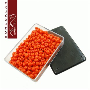 6/0 (4,1 mm) Koyu Turuncu Kum Cam Boncuk