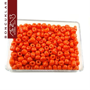 6/0 (4,1 mm) Koyu Turuncu Kum Cam Boncuk