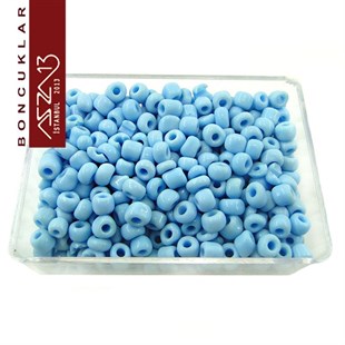 6/0 (4,1 mm) Mavi Kum Cam Boncuk