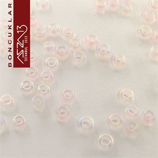 Açık Pembe Cam Kum Boncuk (13/0 - 1,7 mm) 20 gr