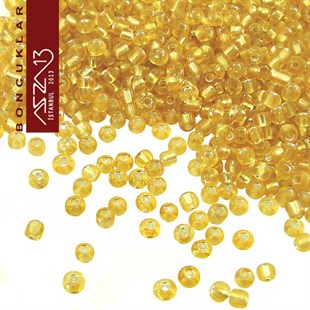 Altın Cam Kum Boncuk (13/0 - 1,7 mm) 20 gr