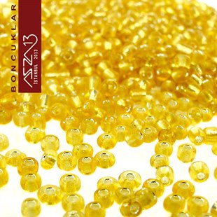 Altın Cam Kum Boncuk (13/0 - 1,7 mm) 20 gr