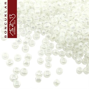 Beyaz Cam Kum Boncuk (13/0 - 1,7 mm) 20 gr