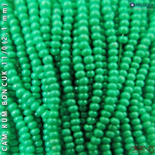 Camgöbeği Yeşil Cam Kum Boncuk 11/0 (2,1 mm) 40 gr