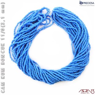 Gök Mavisi Cam Kum Boncuk 11/0 (2,1 mm) 40 gr