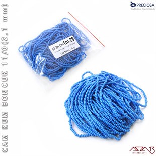 Gök Mavisi Cam Kum Boncuk 11/0 (2,1 mm) 40 gr