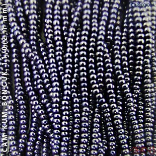 İncili Duman Mavisi Cam Kum Boncuk 11/0 (2,1 mm) 40 gr